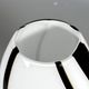 Lampe de table en verre vintage des années 1970 1980 par Volux Italie