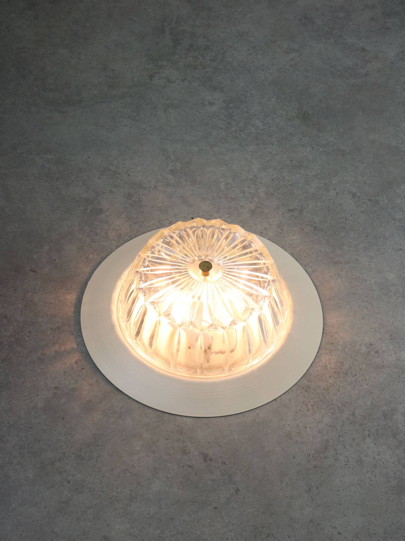 Mid-century Crystal Wall or Ceiling Lamp