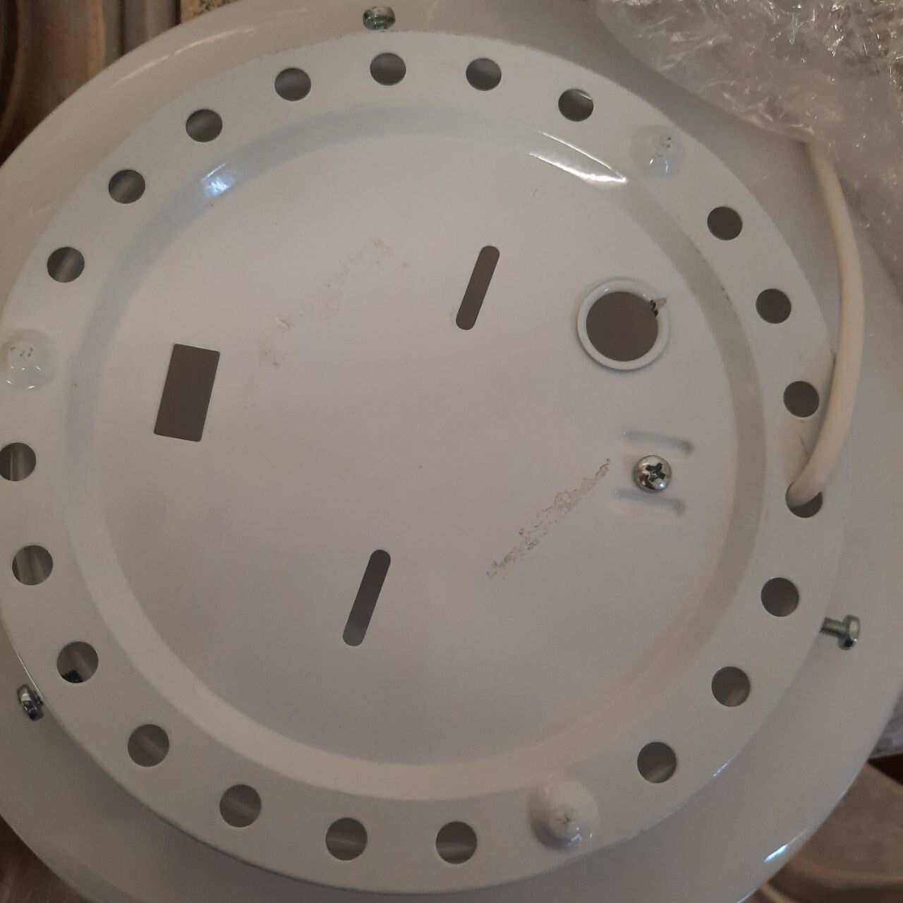 Pair of polychrome Murano glass wall lights, 1990s.