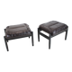 1980s Set of Stools made of Wood and Leather - STILLA LUX, Czechoslovakia
