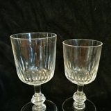 Lots de six verres cristal