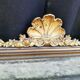 Mirror wooden gold with shell 66x50cm