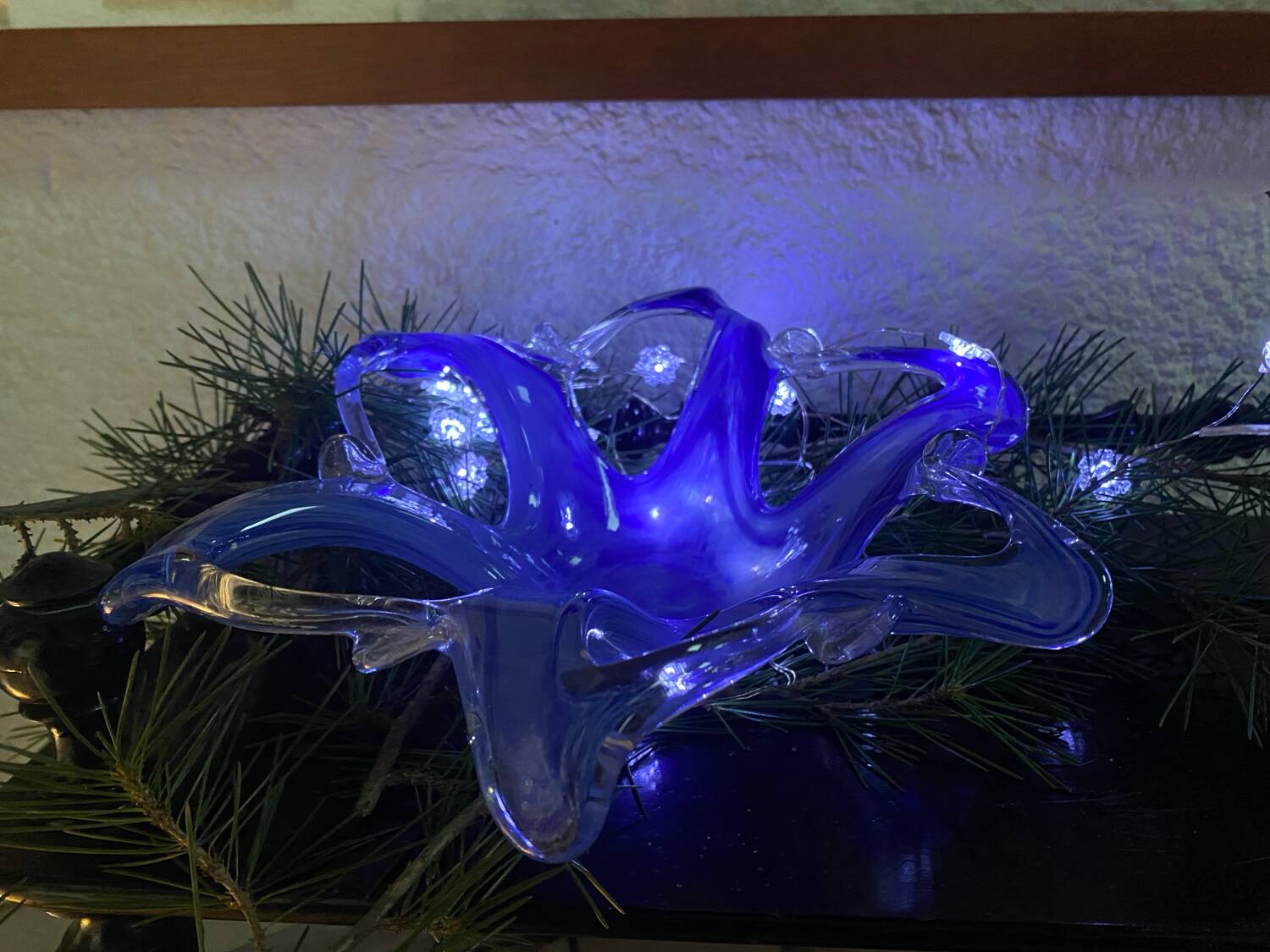 Morano glass "Starfish" trinket dish