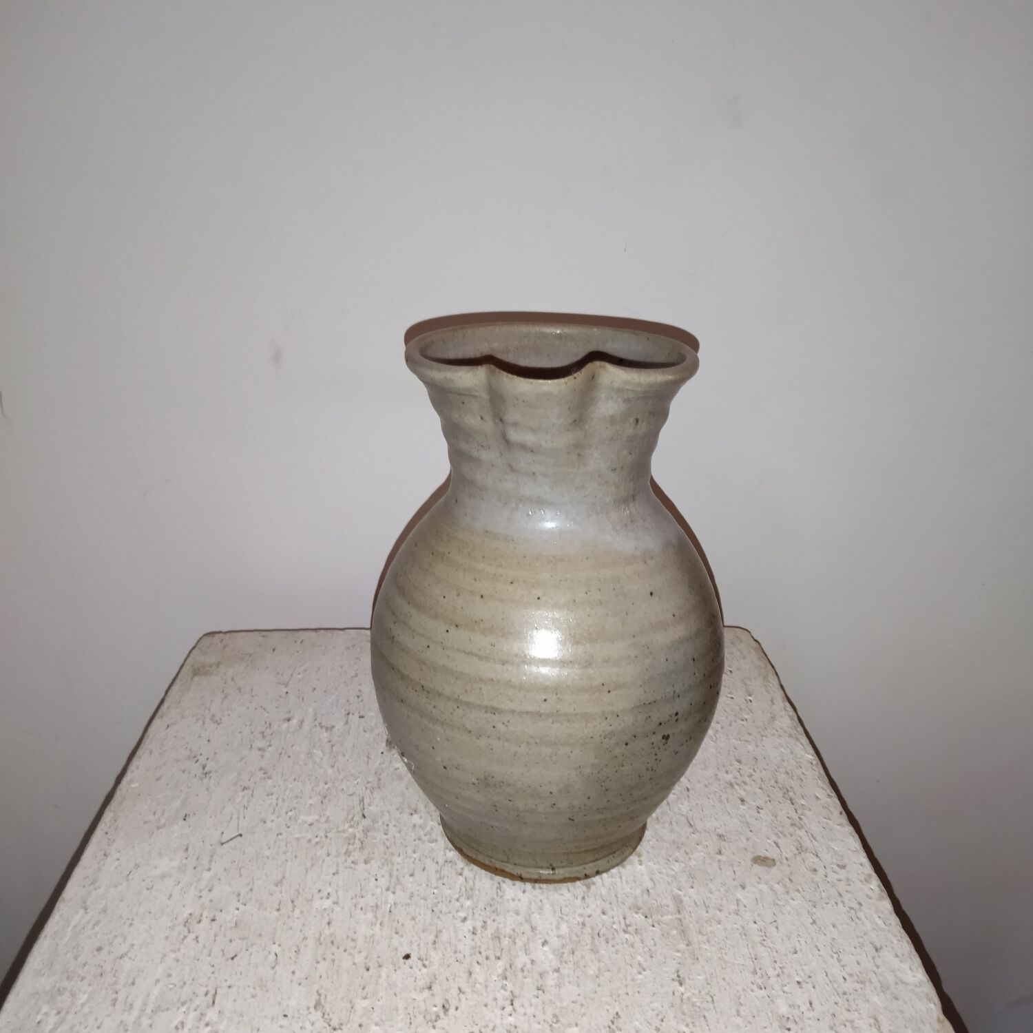 Gustave Tiffoche La Borne stoneware pitcher vase