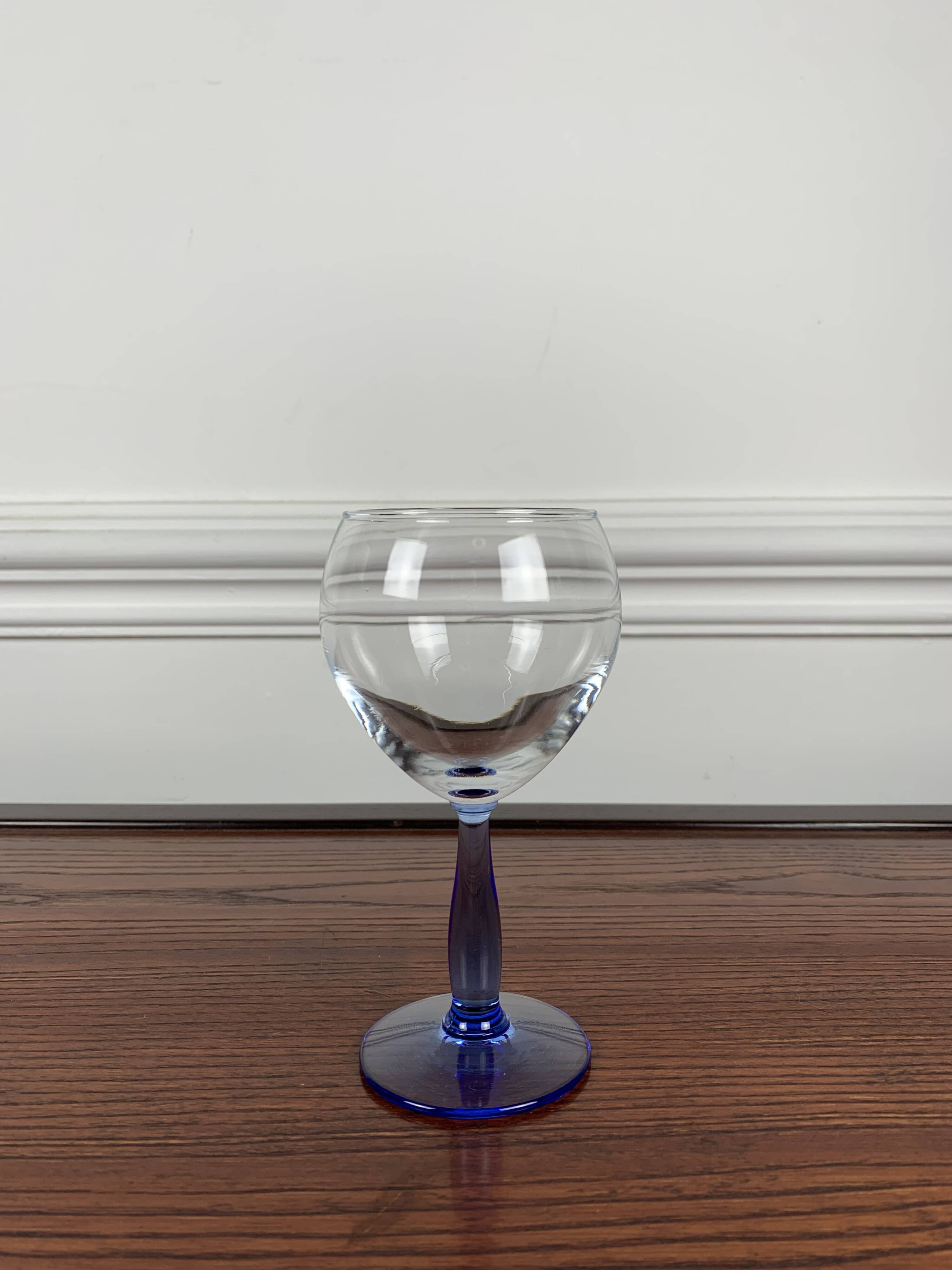 Lot de 6 verre à pied bleu