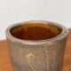 Vintage German brutalist studio pottery vase, 1979