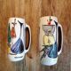 Duo of graphic Italian vases