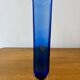 Vase soliflore vintage en cristal bleu, Italie