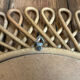 Vintage wicker art rattan mirror