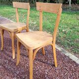 Pair of Baumann bistro chairs
