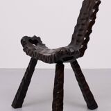 Handmade Spanish Brutalist Foot stool 1950s