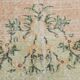 Soft Peach Muted Wool Vintage Rug For Home Decor, 184x292 Cm