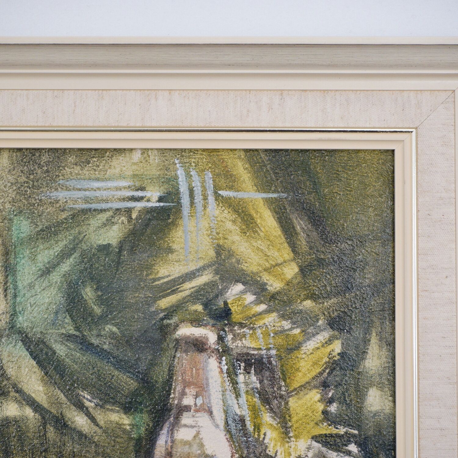 Oil on canvas painting by Eric Mason Up the Mall 1970
