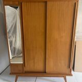 Armoire vintage pieds compas années 60