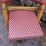 Rotating folding bistro chair