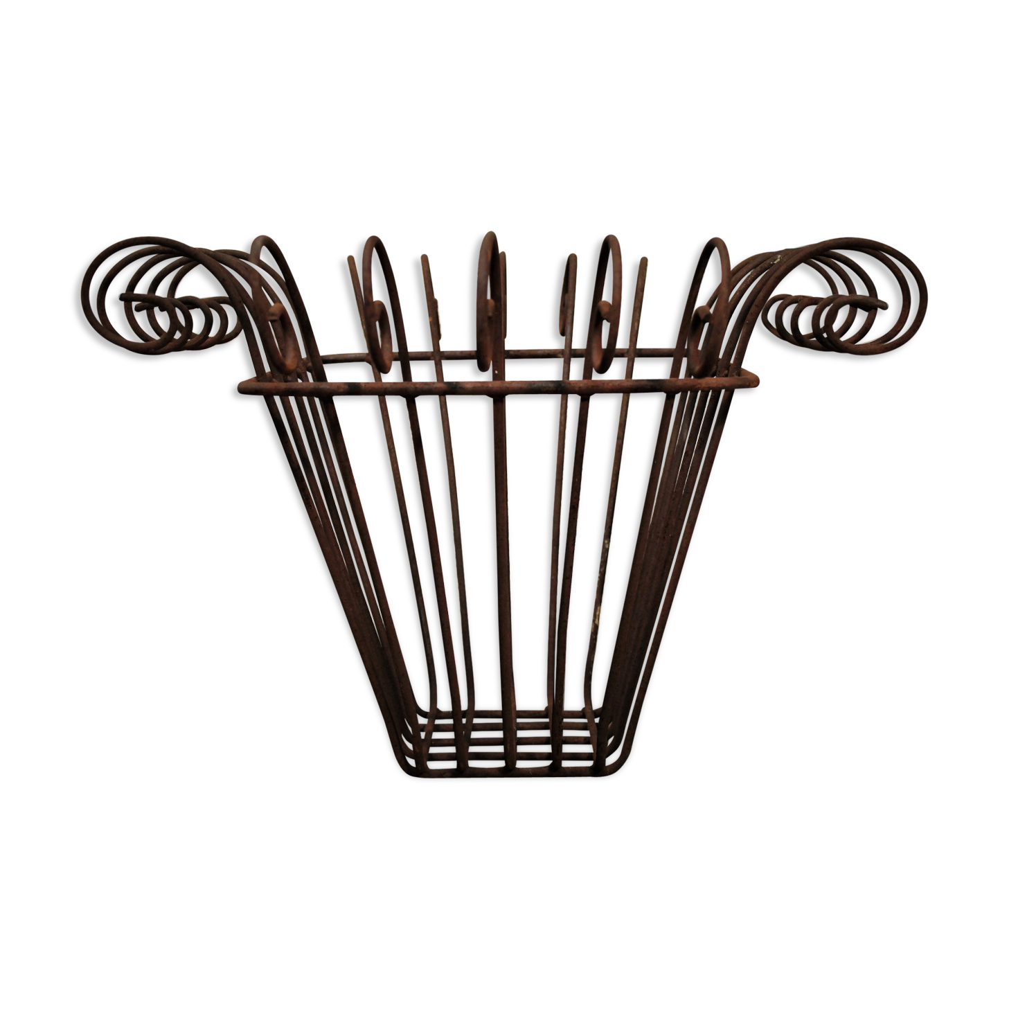 Planter door plant wrought iron 1950s