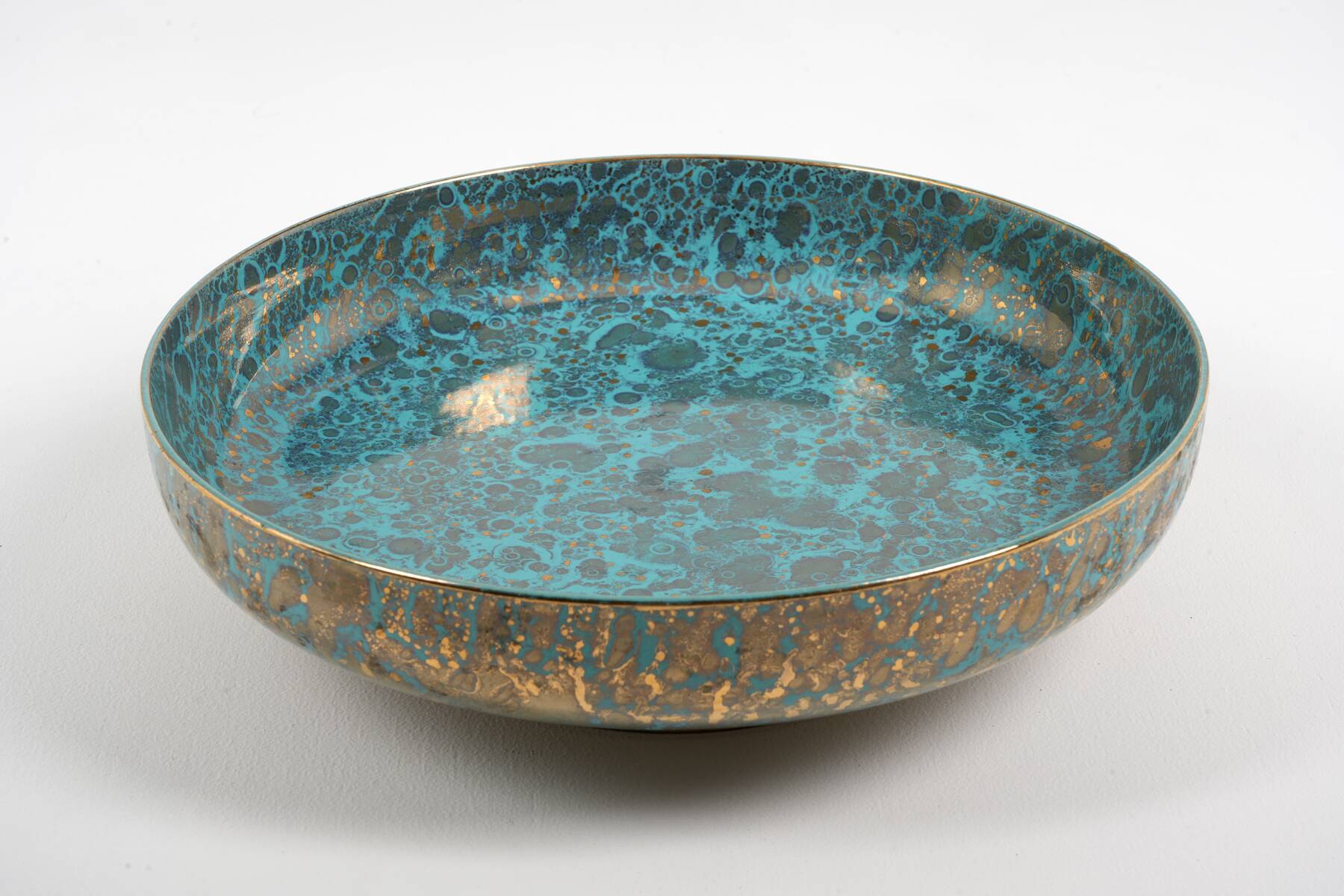 Art Deco fruit bowl from 1930 by Mazeaud and Faver for Ateliers de Sèvres.