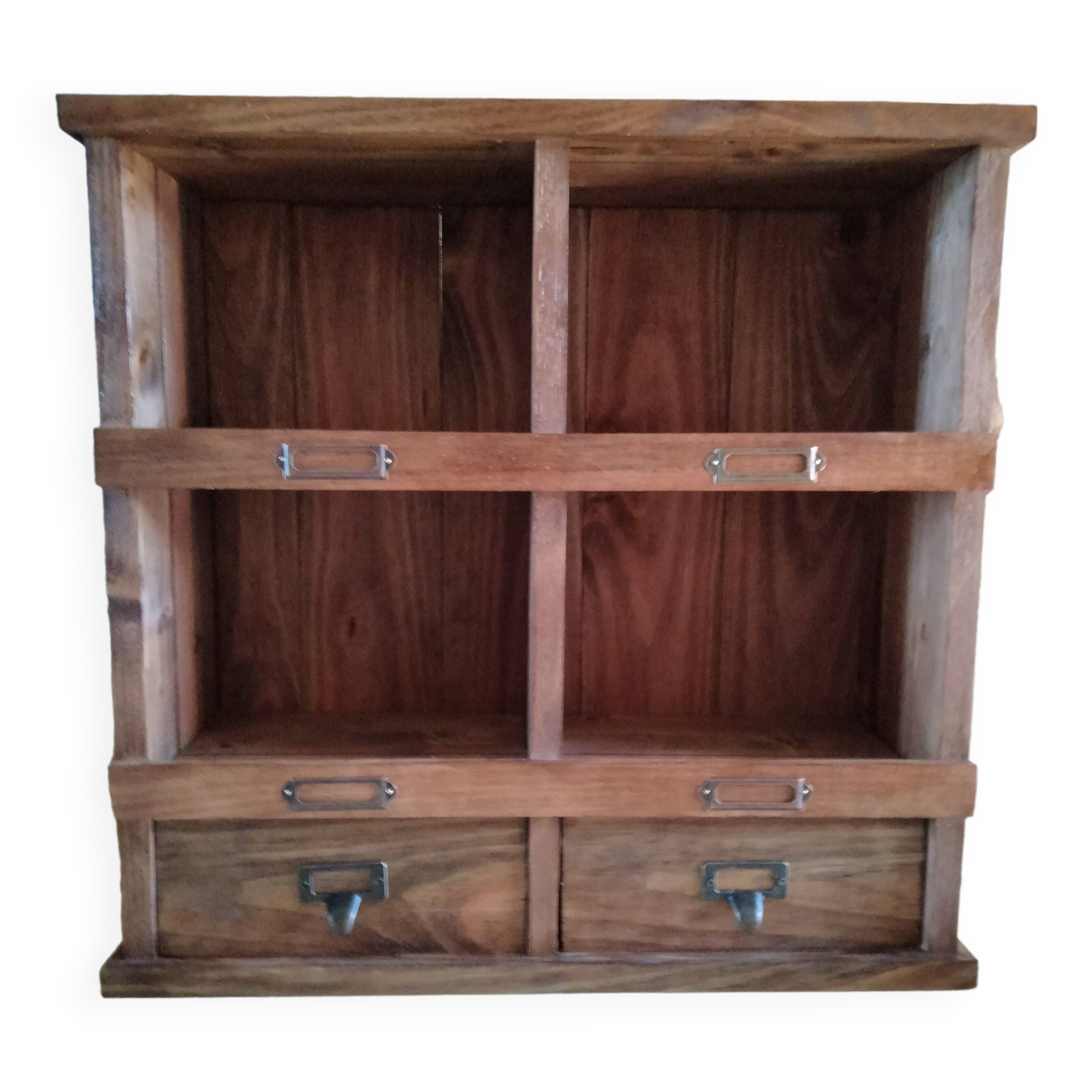 Grocery store shelf, old.