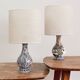 Paire lampes faïence de Gien