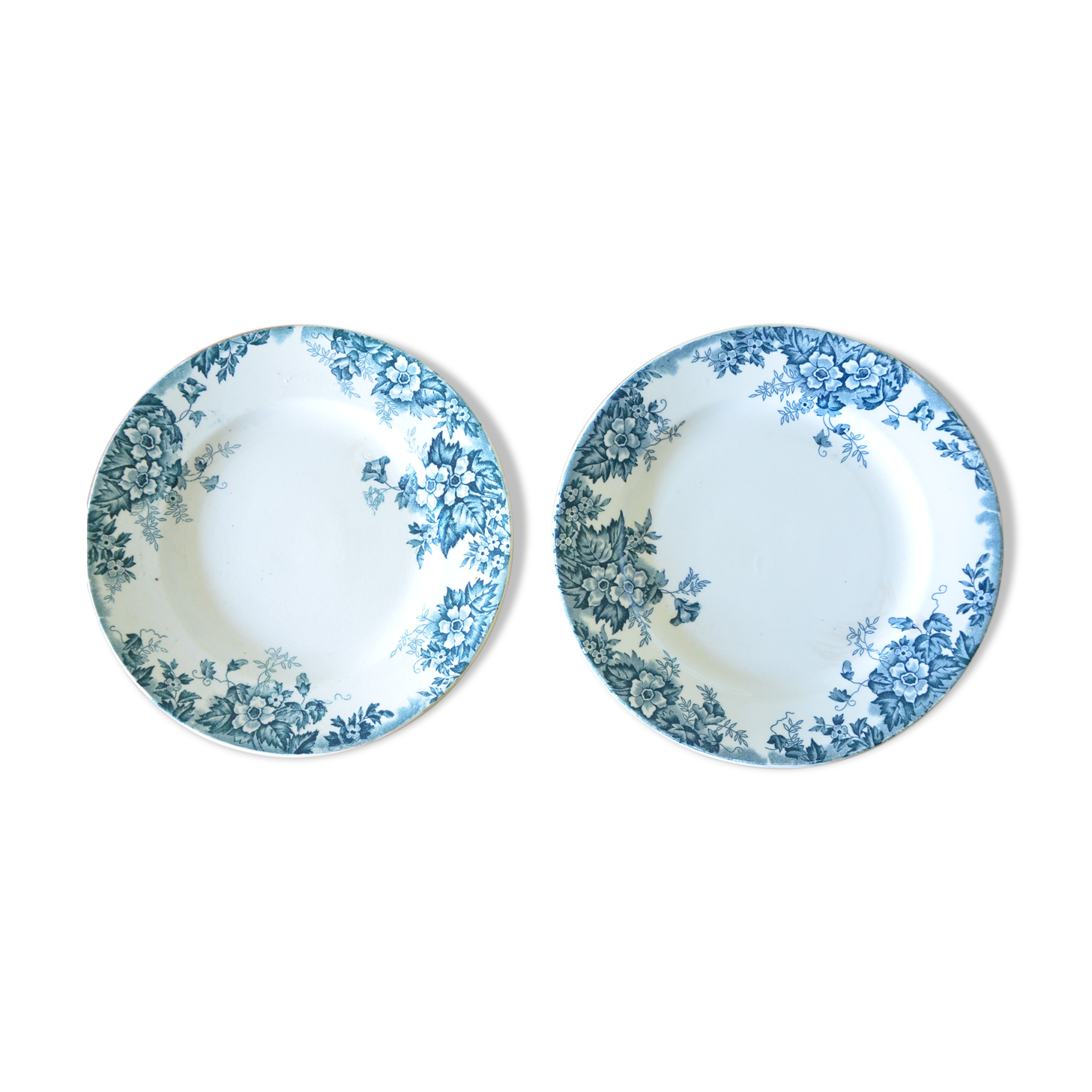 Lot de 2 assiettes Moulin des Loups et Hamage