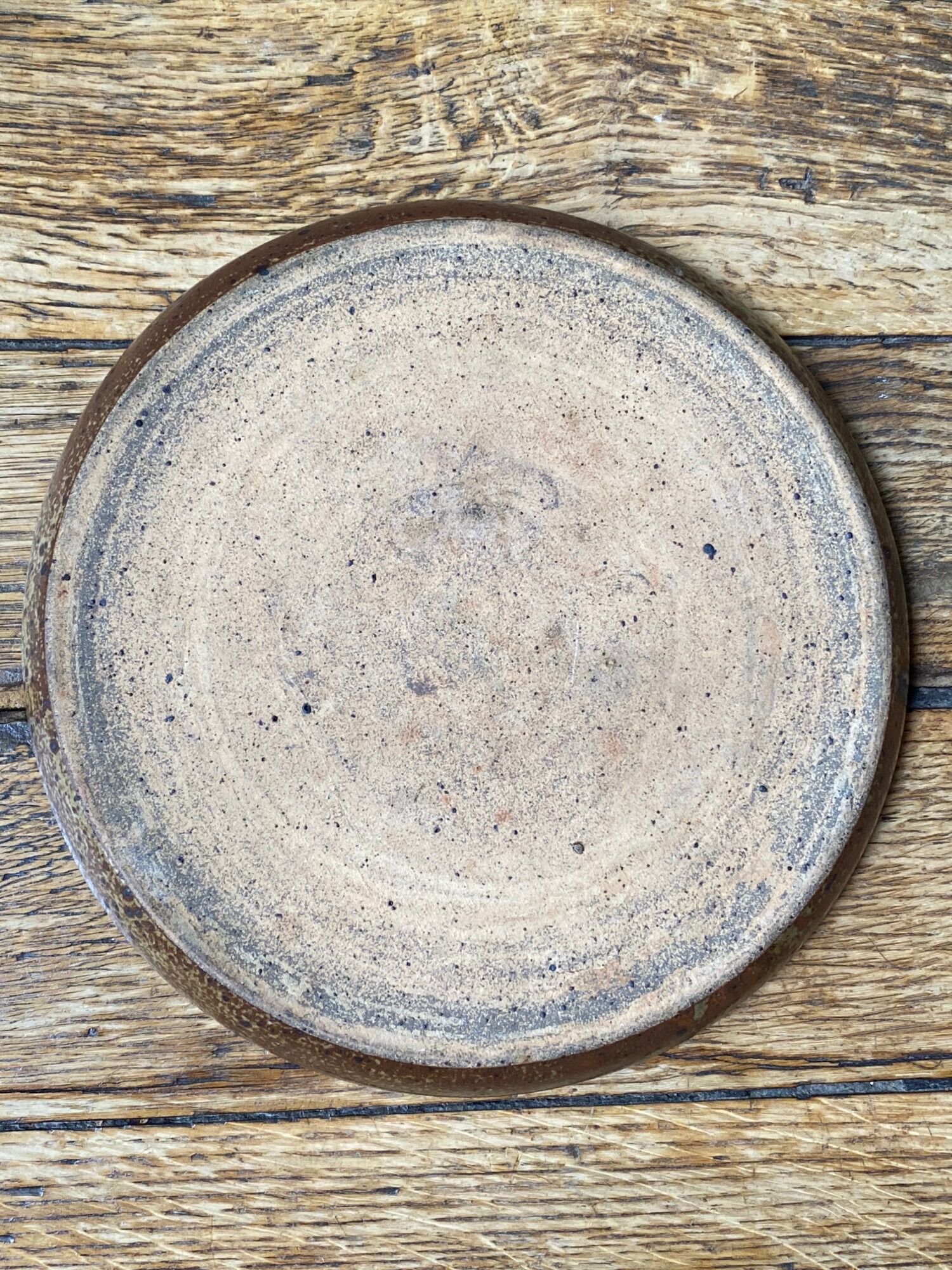 Pyrite stoneware dish