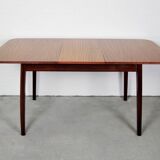 Vintage fold-out dining table with round corners