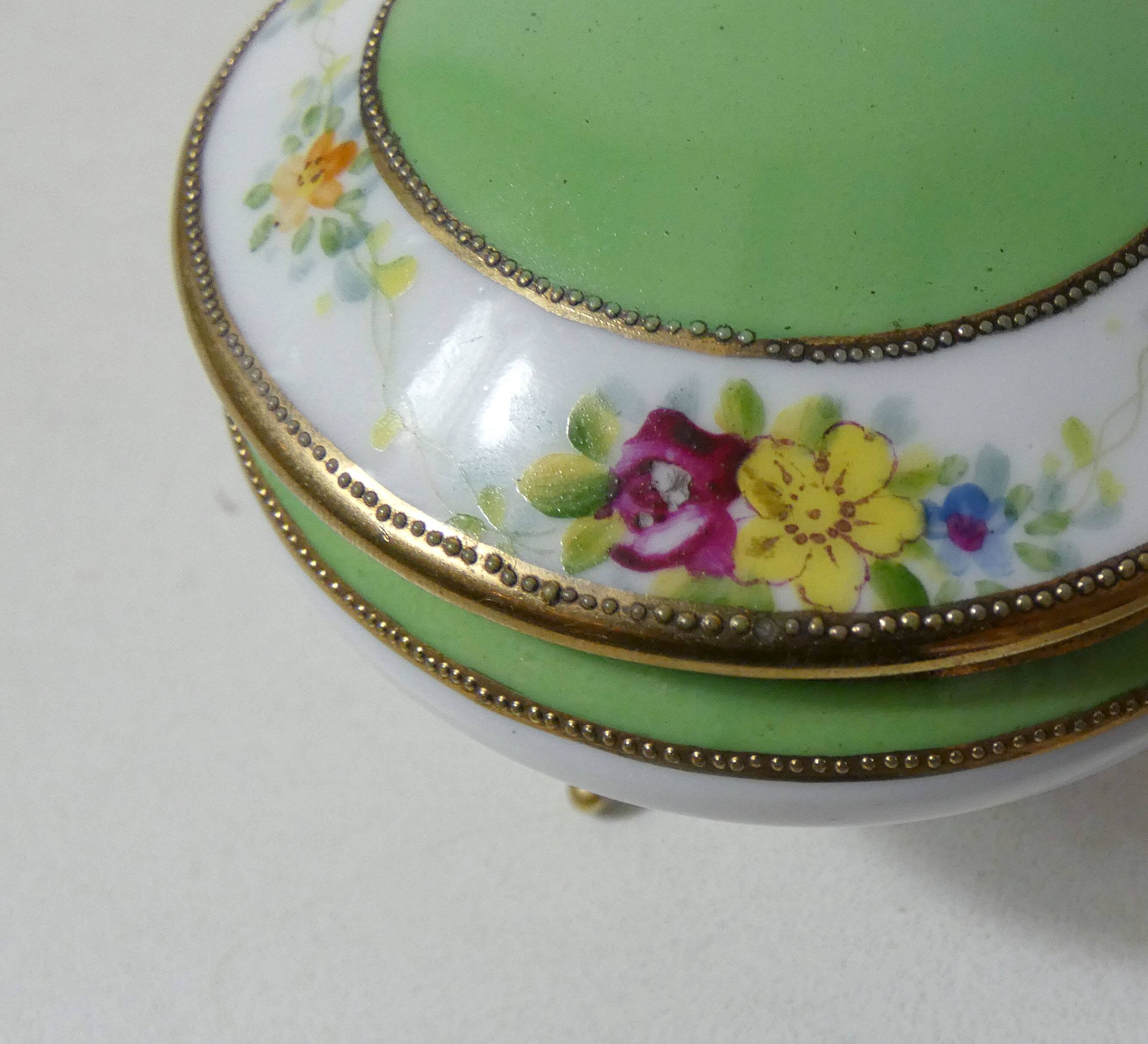 Japanese porcelain candy box Vintage Noritaké