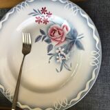 Flat Digoin model Olga gray and pink diameter 30cm