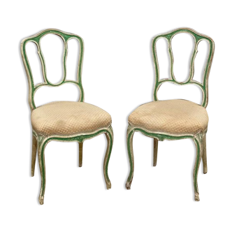 Pair of Louis XV style chairs