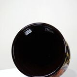 Vintage large vase from the 60s-70s, Hungarian MHV, in hand-painted glazed ceramic.