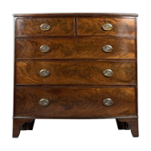 Mahogany bowfront chest of drawers