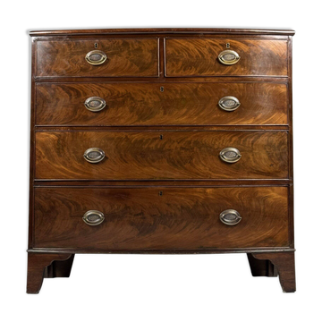 Mahogany bowfront chest of drawers