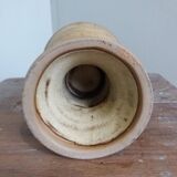 Chalice cup candle holder in stoneware