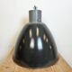 Grande Lampe d'Usine Industrielle en Émail Gris Foncé d'Elektrosvit, 1960s