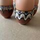 Set of 4 Russian ceramic egg cups