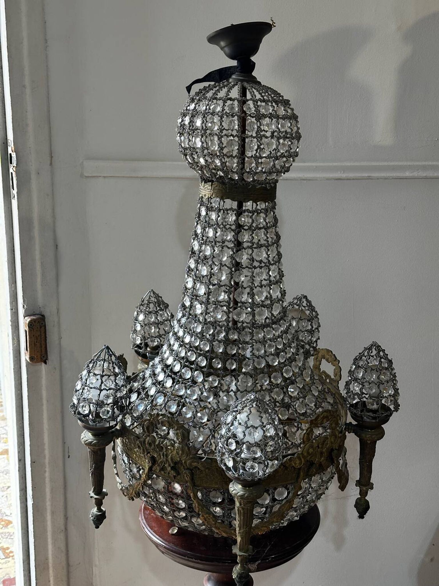 Chandelier Hot Air Balloon Style Louis XVI - 19th century