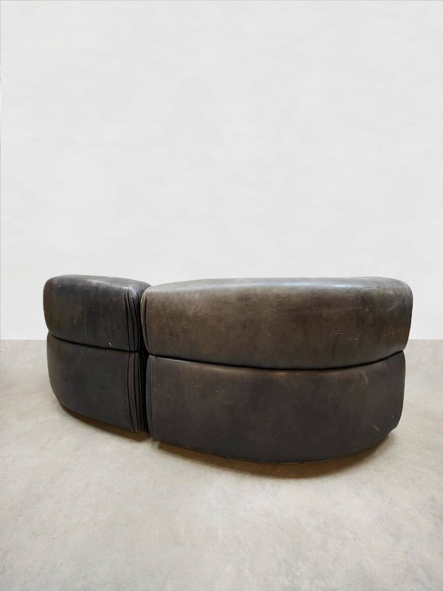 Vintage leather modular sofa Cosmos DS-28 De Sede 1970