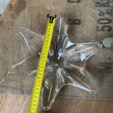 Antique vintage Baccarat crystal bowl in the shape of a star