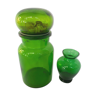 Bocal et vase vert