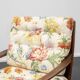 Restored 1960s armchair, floral pattern, two available.