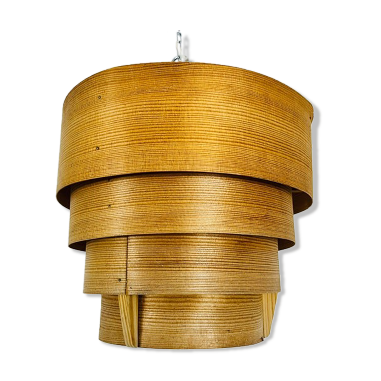 Wooden pendant lamp by Hans-Agne Jakobsson, Sweden, 1960s