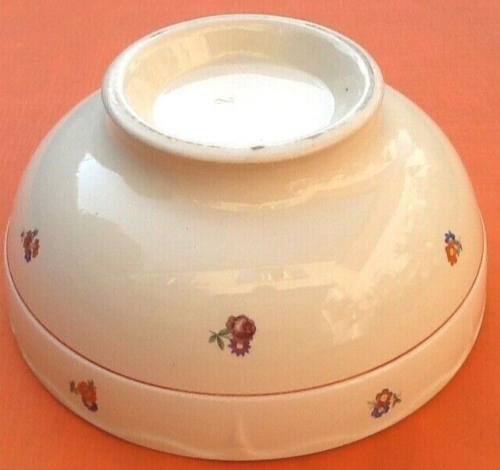 Salad bowl faience floral decoration, 1930