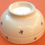 Salad bowl faience floral decoration, 1930