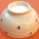 Salad bowl faience floral decoration, 1930