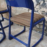 Set of 3 chairs Baumann Sleigh 60s/70s