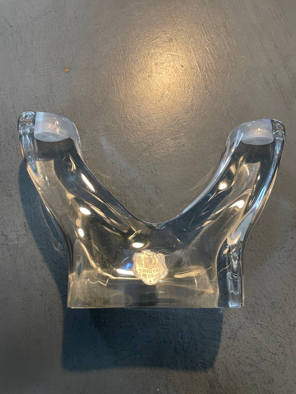 French Crystal Candle Holder