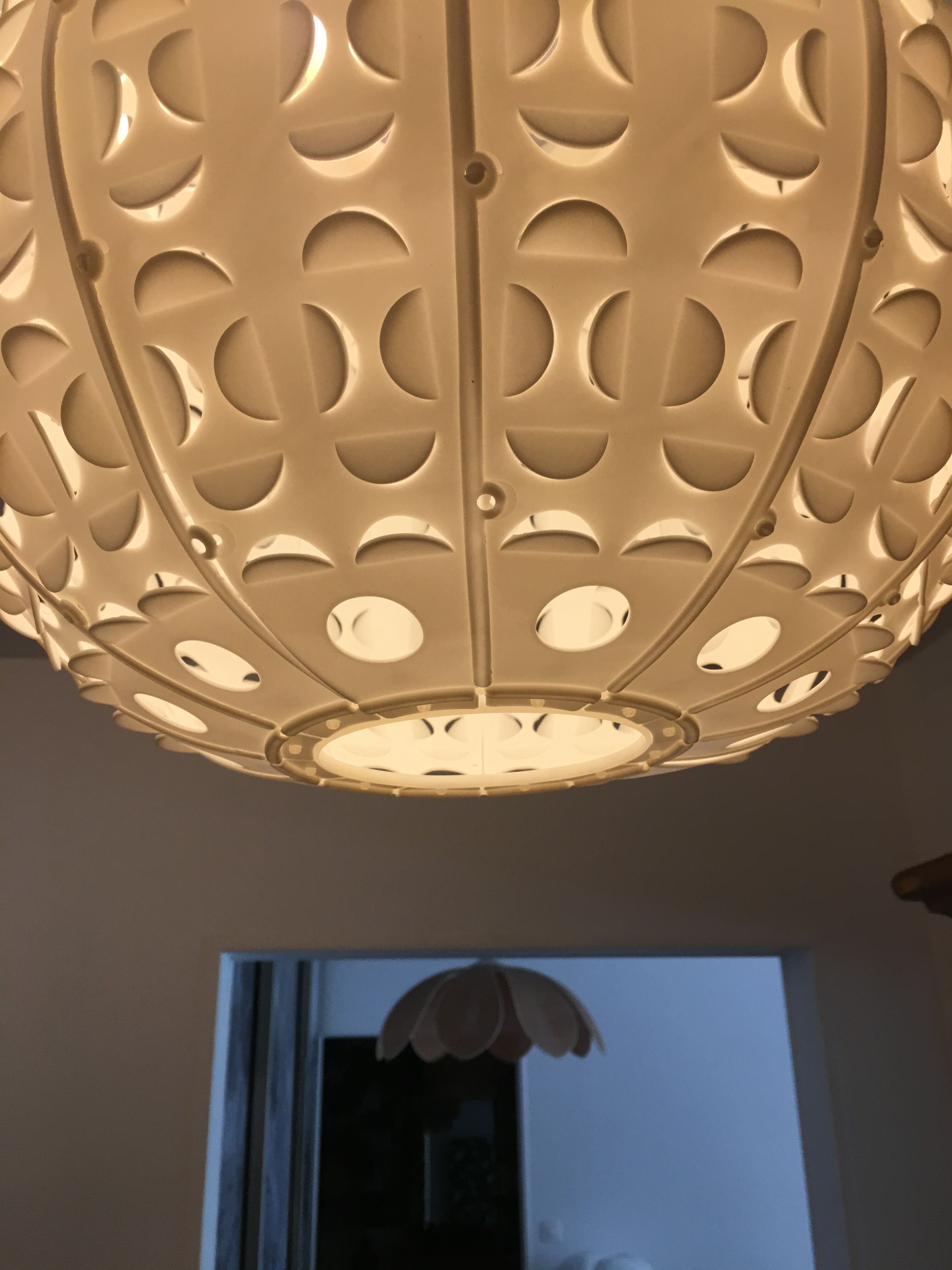 Ball space age hanging lamp 1970