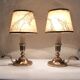 Paire de lampes bougeoirs