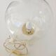 Vintage glass globe lamp from the 70s and 80s.
