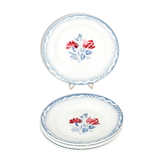 Set of 5 vintage plates digoin sarreguemines / juliette collection